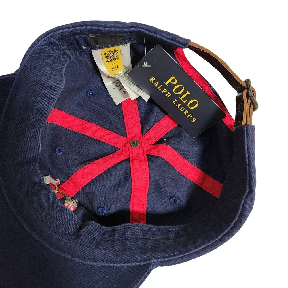 Polo Ralph Lauren Mens Navy Blue 1967-1987 Crossed Flags Crest Baseball Cap NWT